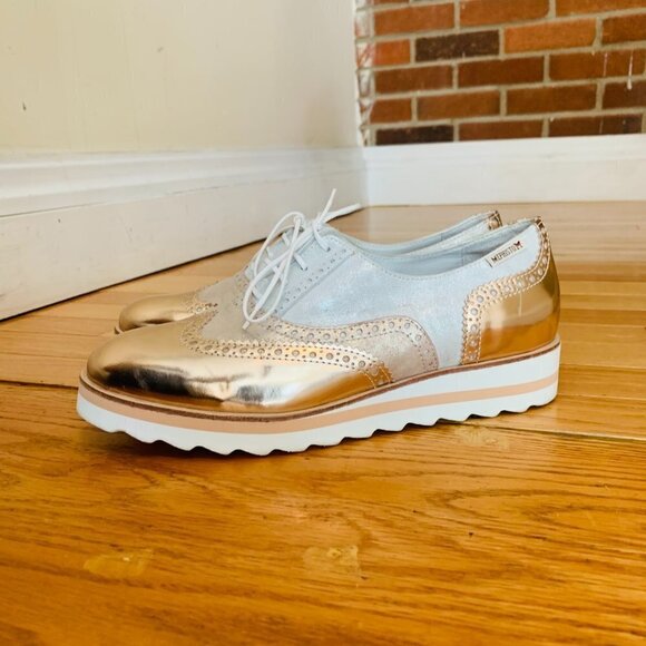 Mephisto Shoes - Mephisto Women's Yael Oxford Sparkle Leather Walking Sneakers Shoes 8.5